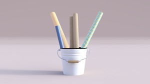 Christmas Bucket with Rolls