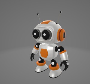 Tiny Decorative Robot - Design for Renders and Displays