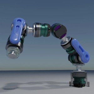 Amber B1 Robot Arm Hirez Blender Rigged Model