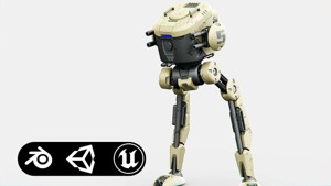 M-200 WALKER Rigged for Unreal Engine - Unity - MIXAMO 