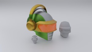 APEX LEGENDS PATHFINDER HELMET, APEX LEGENDS HELMET, HEADPHONES STAND, PATHFINDER ROBOT FIGURINE