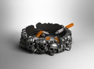 SKULL ASHTRAY BIOMECHANICAL SKULL ASHTRAY ROBOT ASHTRAY A04 (1)