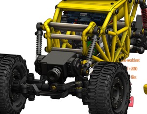 Remote controlled climbing vehicle-industrial 3D model