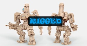 Bastion rigged robot Overwatch