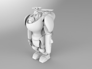 SMALL CAT IN A ROBOT