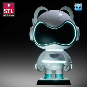 Cyber Cat Explorer 3D Printable STL Model for Pet Cat Toy