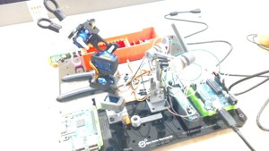 Robot arm with teacher from 3dx
