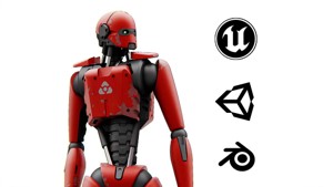ANDROID MECHA  V-2  Rigged for Unreal Engine - Unity - MIXAMO 