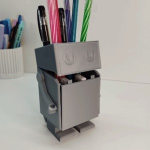 PENDRIVE AND PENCIL HOLDER - ROBOT CBZOO3D