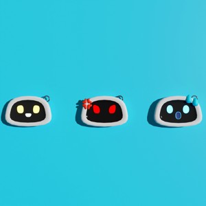 ROBOT FACE KEY RING