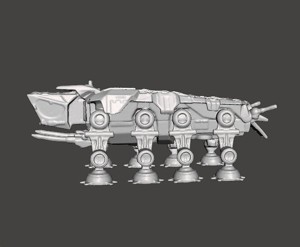 AT-OT STAR WARS TRANSPORT FIGURE MODEL 3D PRINTABLE GAMES