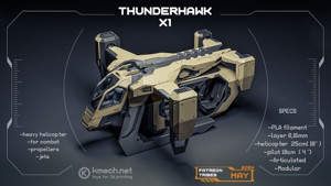 Thunderhawk X1 helicopter