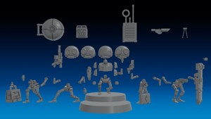 EXPENDABLE SERVOCORES - ASSISTANT DROID SQUAD -IN PARTS- 28MM