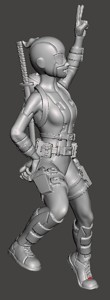 Fan Girl 3d printing ready STL model 