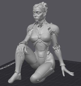 COMMERCIAL LICENSE MECH GIRL IN SUIT