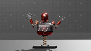 Dieselpunk Guide Robot
