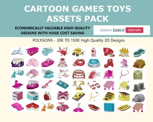 CARTOON GAMES TOYS ASSETS PACK