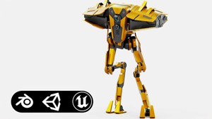 DROID FOVOS-X  Rigged for Unreal Engine - Unity - MIXAMO