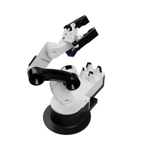 MINI ROBOTIC ARM WITH BOX FOR THE CIRCUIT AND POTENTIOMETERS STEP FILES