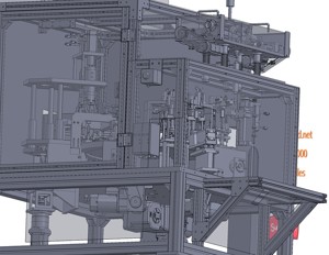 industrial 3D model Mascara filling machine