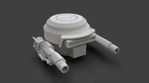 Sci-Fi Drone - 1 - Untextured