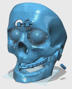 Lower jaw V with servo bed