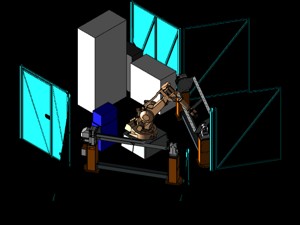 Cell layout for ABB robot