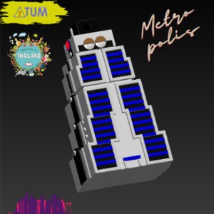 KEYCHAIN THE ROBOT TOWER.