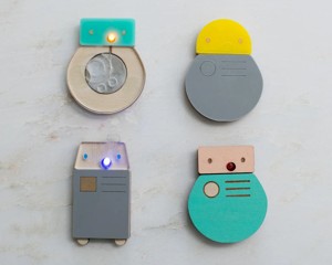 Mix and Match Light-up Robot Pins