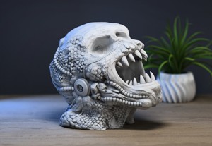 Demon Robot Headphone Stand  Beast Cyborg Headset Stand