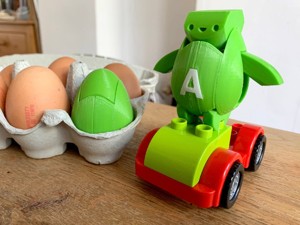 Egg Transformer Robot