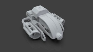 Sci-Fi Drone - 6 - Untextured