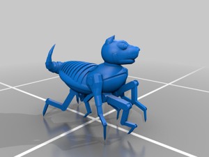 Skitterwidget - robot roach dog miniature
