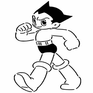 Astroboy stencil