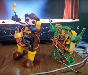 biped robot (monkyebot or "changuibot" )