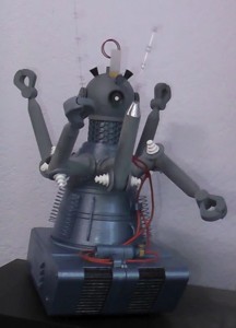 GOG robot. Mystery action bump and go. 3d printed battery operation.