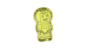 ROBOT (3) CUTTER AND STAMP, COOKIE CUTTER, FORM STAMP, COOKIE CUTTER, FORM