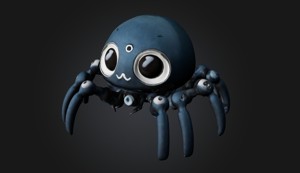 Cute Cyborg Robot Spider