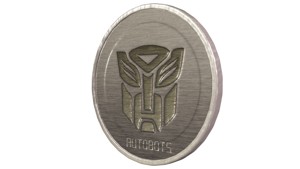Transformers Autobot Silver Coin