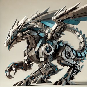 Low-Poly Mechanical Dragon
