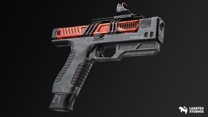 Cyberpunk Handgun - Dragon
