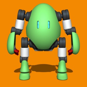 THE EGG - POSEABLE EGG SHAPED ROBOT TOY