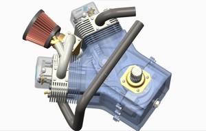 V Twin Engine