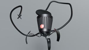 The robot is a garbage can