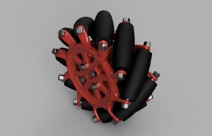Kinisi Mecanum Wheels Model 2 (100 mm 10 rollers)