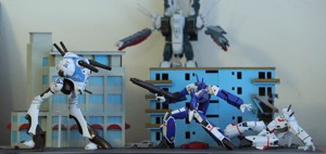 MINIATURE BUILDINGS FOR GIANT ROBOT DIORAMA