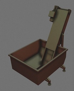 Conveyor belt shooting machine