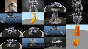 VF-1S Robotech Static Models