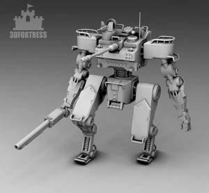  A robot with a shotgun