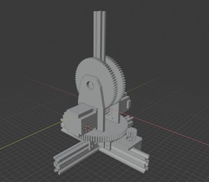 Modulair robot arm base.